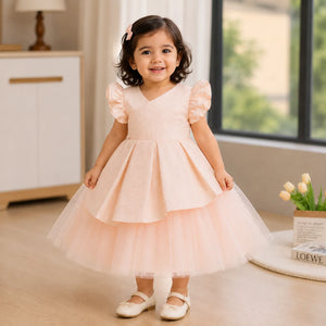 Clara Blush Wrap Dress