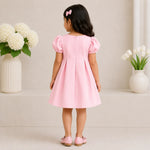 Daisy Floral Pleated Dress — Pink