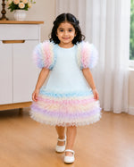 Iris Rainbow Ruffle Dress