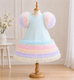 Iris Rainbow Ruffle Dress