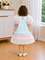 Iris Rainbow Ruffle Dress
