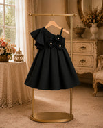 Noelle One-Shoulder Flower Dress