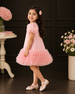 Thea Ruffle Skirt Dress — Pink