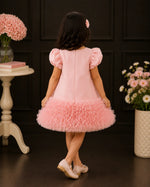 Thea Ruffle Skirt Dress — Pink